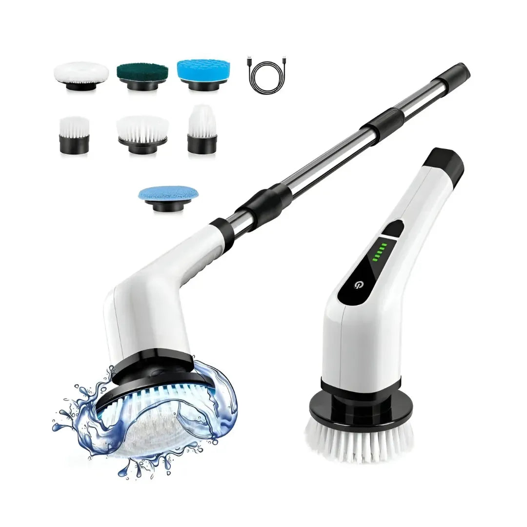 🚨 ¡OFERTA IMPERDIBLE! Cepillo Eléctrico 9 en 1 – Limpieza Profunda SIN Esfuerzo y en Minutos