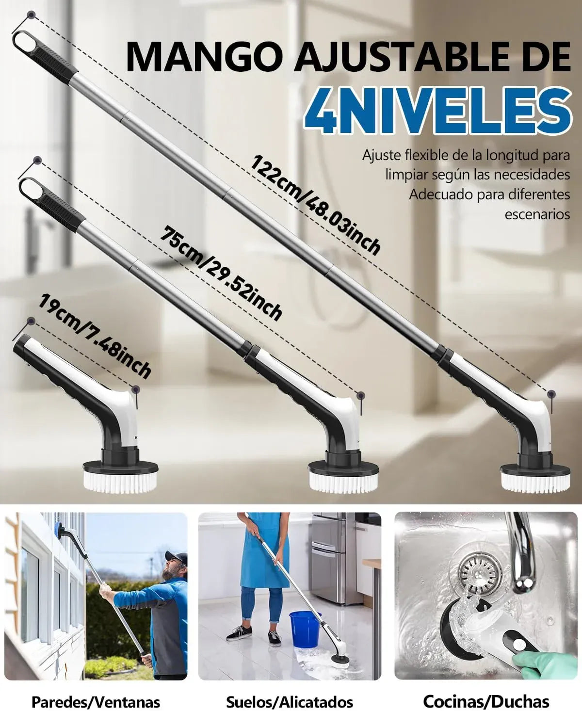 🚨 ¡OFERTA IMPERDIBLE! Cepillo Eléctrico 9 en 1 – Limpieza Profunda SIN Esfuerzo y en Minutos