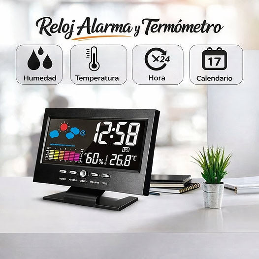 🔥 OFERTA IMPERDIBLE – Reloj Digital Meteorológico