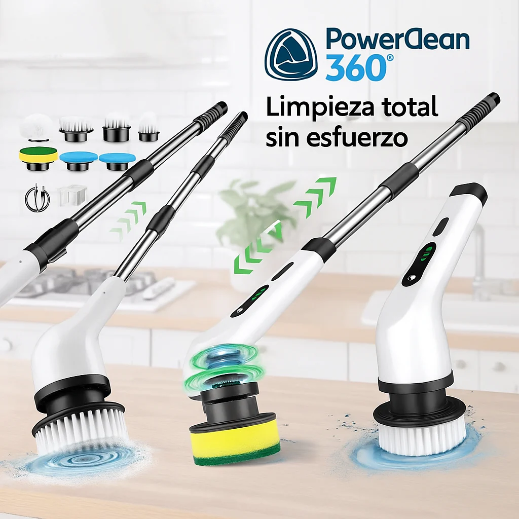 🚨 ¡OFERTA IMPERDIBLE! Cepillo Eléctrico 9 en 1 – Limpieza Profunda SIN Esfuerzo y en Minutos