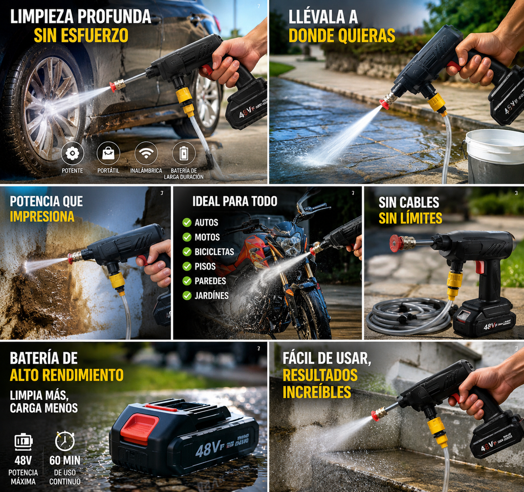 🚨 OFERTA LIMITADA 🚨⚡ POTENCIA EXTREMA PARA LIMPIEZA PROFUNDA 🔥 LA HIDROLAVADORA PORTÁTIL VIRAL EN COLOMBIA💸 PAGA AL RECIBIR