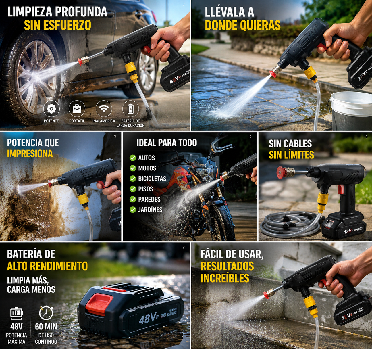 🚨 OFERTA LIMITADA 🚨⚡ POTENCIA EXTREMA PARA LIMPIEZA PROFUNDA 🔥 LA HIDROLAVADORA PORTÁTIL VIRAL EN COLOMBIA💸 PAGA AL RECIBIR
