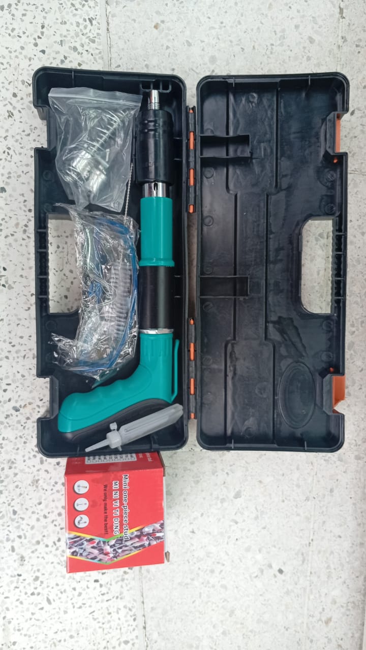 🚨 OFERTA IMPERDÍVEL – Kit Pistola Remachadora + Clavos: Ferramenta Prática para Reparos Rápidos, Precisos e Sem Esforço!